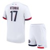 Conjunto (Camiseta+Pantalón Corto) Paris Saint-Germain Vitinha 17 Segunda Equipación 2024-25 - Niño